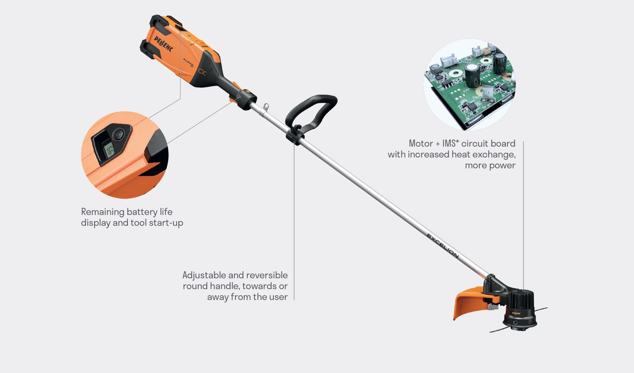 String Trimmer - Excelion Alpha - Advanced battery power technology